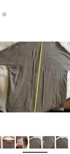 Black Crane smock dress OS boxy oversize Tunic 100% woven cotton Labeled small - Picture 8 of 10