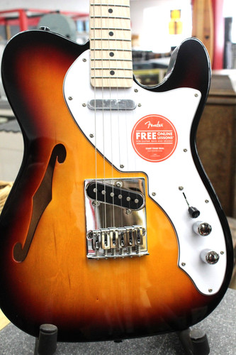 Refurbished Squier Affinity Series Telecaster Thinline - 3-Color Sunburst L@@K!!