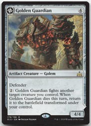 Golden Guardian (179/196) Rivals of Ixalan Rare MTG
