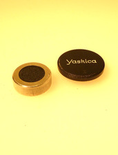 Rare Authentic YASHICA D mount Body Cap & REAR Lens Caps for D MOUNT CINE