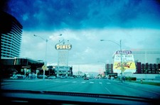 1987 Dunes Casino Sign Las Vegas Strip Bally's Chuck Berry 35mm Negative