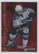 1999 ITG Be A Player Millennium Signature Series Ruby 791/1000 Jamal Mayers 0l2