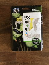 Genuine HP 98 95 Ink Cartridge Combo Pack Black Tri-Color Sealed Exp Mar 2019