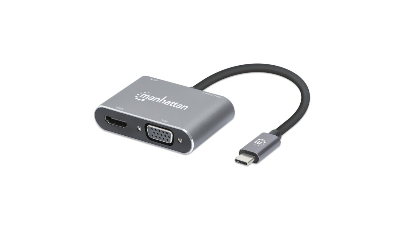 USB-C to HDMI Adapter 4K 30Hz, HDMI, USB-A, USB-C, PD 130691