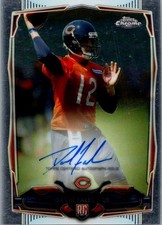 David Fales 2014 Topps Chrome Autograph/Signed/Auto #168 Bears Rookie Card