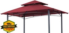 SCOCANOPY Grill Gazebo Canopy Replacement L-GG001PST-F, Burgundy