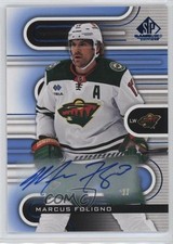 2022-23 Upper Deck SP Game Used Blue Auto Marcus Foligno #112 Auto 1d8g