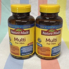 (2) Nature Made Multi for Him - Men's Multivitamin Nutritional - 02/26