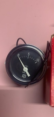 Vintage NOS   Stewart Warner Fuel Pressure Gauge  D-360-HY-1 w/ NOS Panel