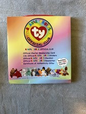 TY Beanie Babies Official Club Membership Kit 1st Edition Vintage with Items