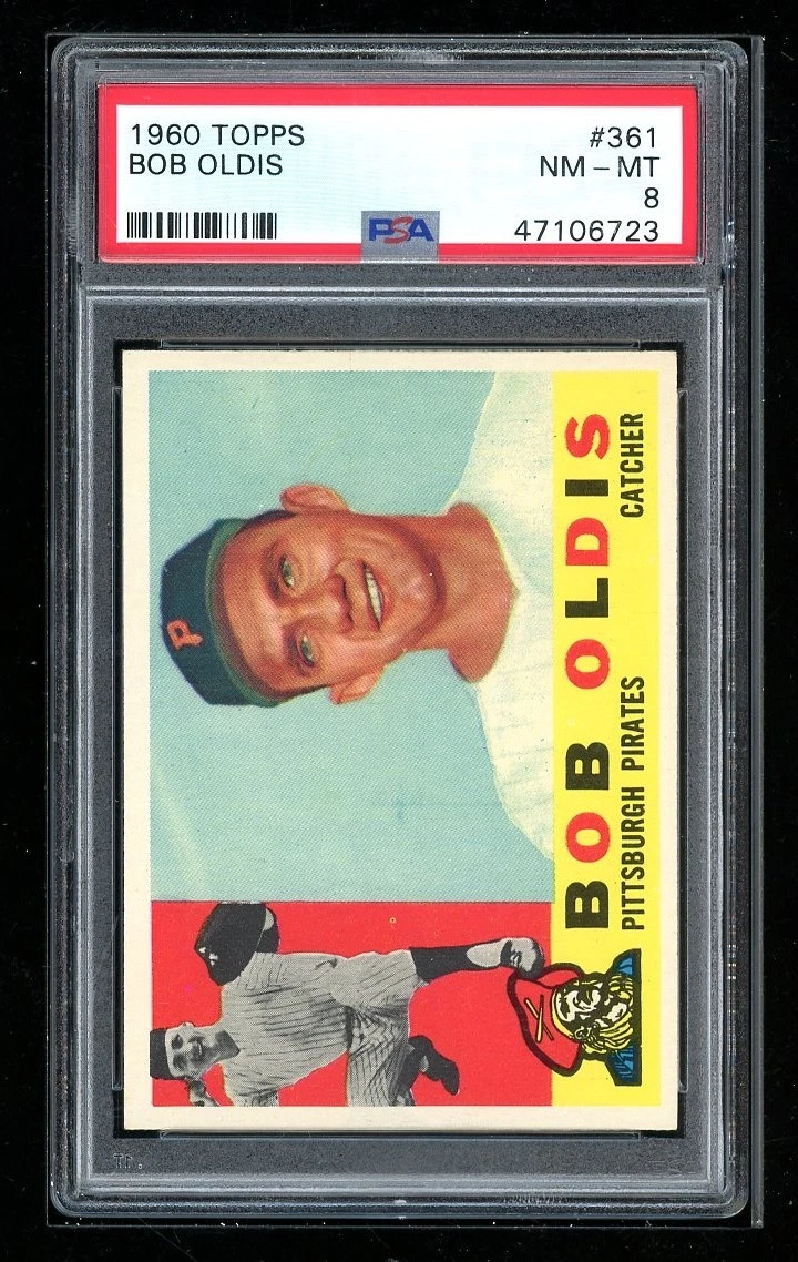 Deal for 1960 Topps #361 Bob Oldis PSA 8