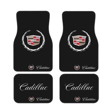 4 Piece Cadillac Car Front Rear Floor Mat Set Non-slip Carpet Mats 4 Piece Cadillac Car Front Rear Floor Mat Set Non-slip Carpet Mats