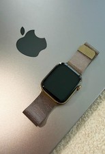Apple Watch Series 9 45mm Stainless Steel Case with Milanese Loop - Gold, One...