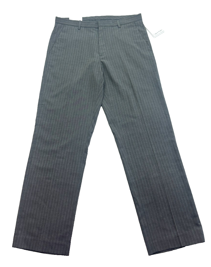 Calvin Klein Regular Straight Fit Pants Mens Size W32 L30 Greystone Color New 11190₽