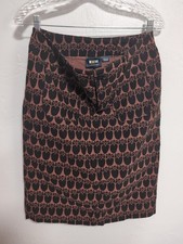 Maeve Anthropologie Medium Pencil 4 Pocket Skirt Crow or Tulip Print 120325C