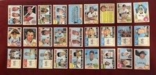 1968 Topps Baseball Lot of 27 cards