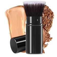 Retractable Makeup Brush, Travel Kabuki Powder Foundation Makeup Brush Face B...