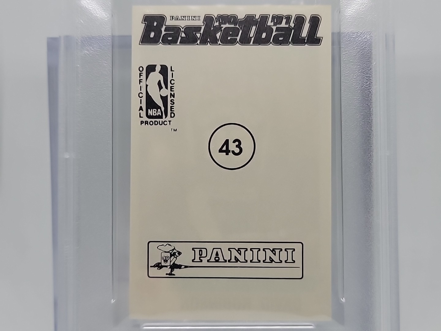 1990 NBA PANINI STICKER DAVID ROBINSON #43 HAND CUT PSA 9 MINT VINTAGE view 6