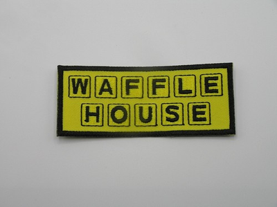 #ad #ad Waffle House Diner Restaurant Embroidered Iron On Patch 3.75quot; x 1.5quot; $5.99