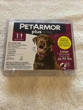 PETARMOR PLUS FOR 45-88 lbs DOG 1 MONTH SUPPLY
