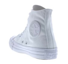 Image of Brand new in box genuine womens white converse canvas high tops size 5