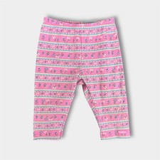 Vintage OshKosh Pink Floral Leggings 12 Months USA
