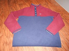 Vineyard Vines boys fleece jacket size L large 16 MINT cond pull over