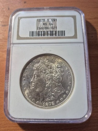 1878S Morgan Silver Dollar $1 NGC MS 64