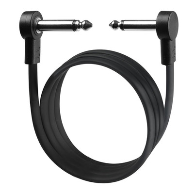 3FT Guitar Patch Cables, 1/4'' TS Right Angle Effect Pedal Flat Cables