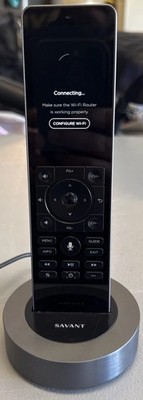 Savant Pro Remote X2 Smart Wireless Remote Control Black Touch Screen