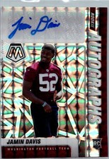 Jamin Davis 2021 Panini Mosaic Autograph/Signed/Auto #RA-54 Washington Card