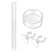 Clear Acrylic Shrimp Feeder Tube And Tray For Crystal Red Shrimp Aquarium