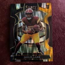 Panini 2025 Select Jaylin Lane #89 Black/Orange Prizm Shock Rookie