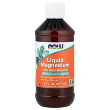 Now Foods Liquid Magnesium with Trace Minerals 8 fl oz 237 ml GMP Quality