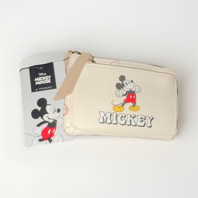 Primark Disney Mickey Mouse Beige Red Yellow Black Wallet with Character Design
