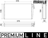 Mahle AH295000P WäRmetauscher FüR Innenraumheizung HeizungsküHler