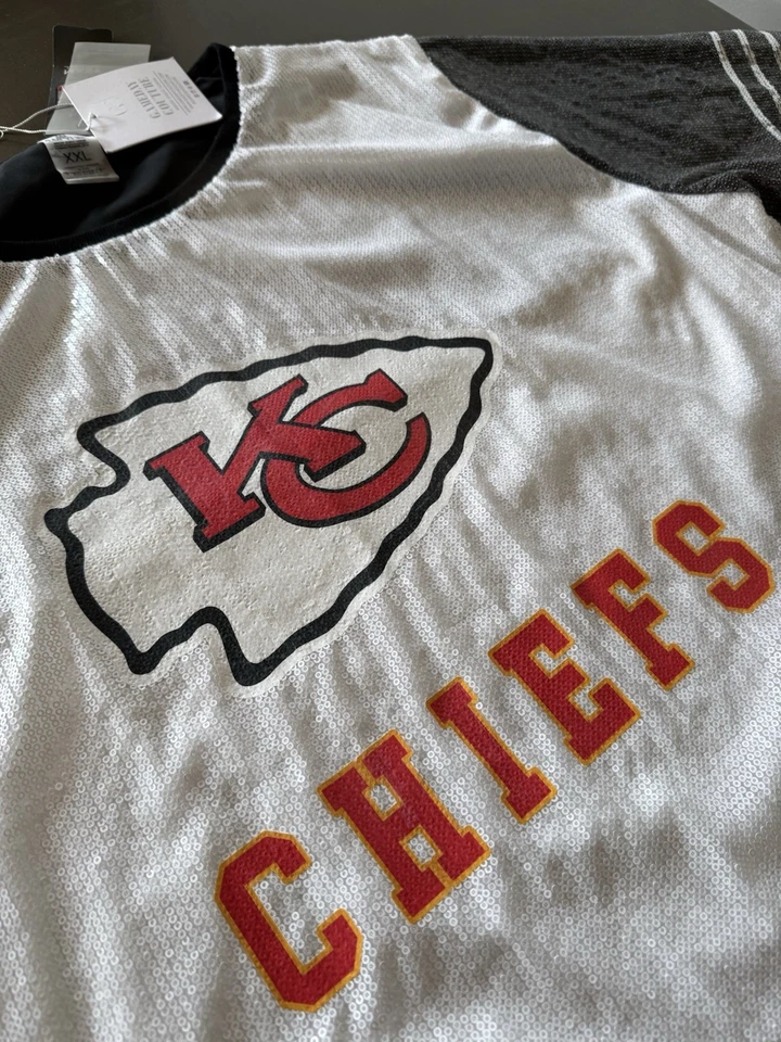 VESTIDO JERSEY CON LENTEJUELAS GAMEDAY COUTURE KANSAS CITY CHIEFS BLING IT - XXL Foto 3 de 4