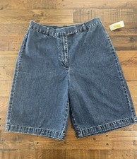 NWT Vintage Ralph Lauren Denim Bermuda Jean Shorts Womens High Rise Mom Size 10