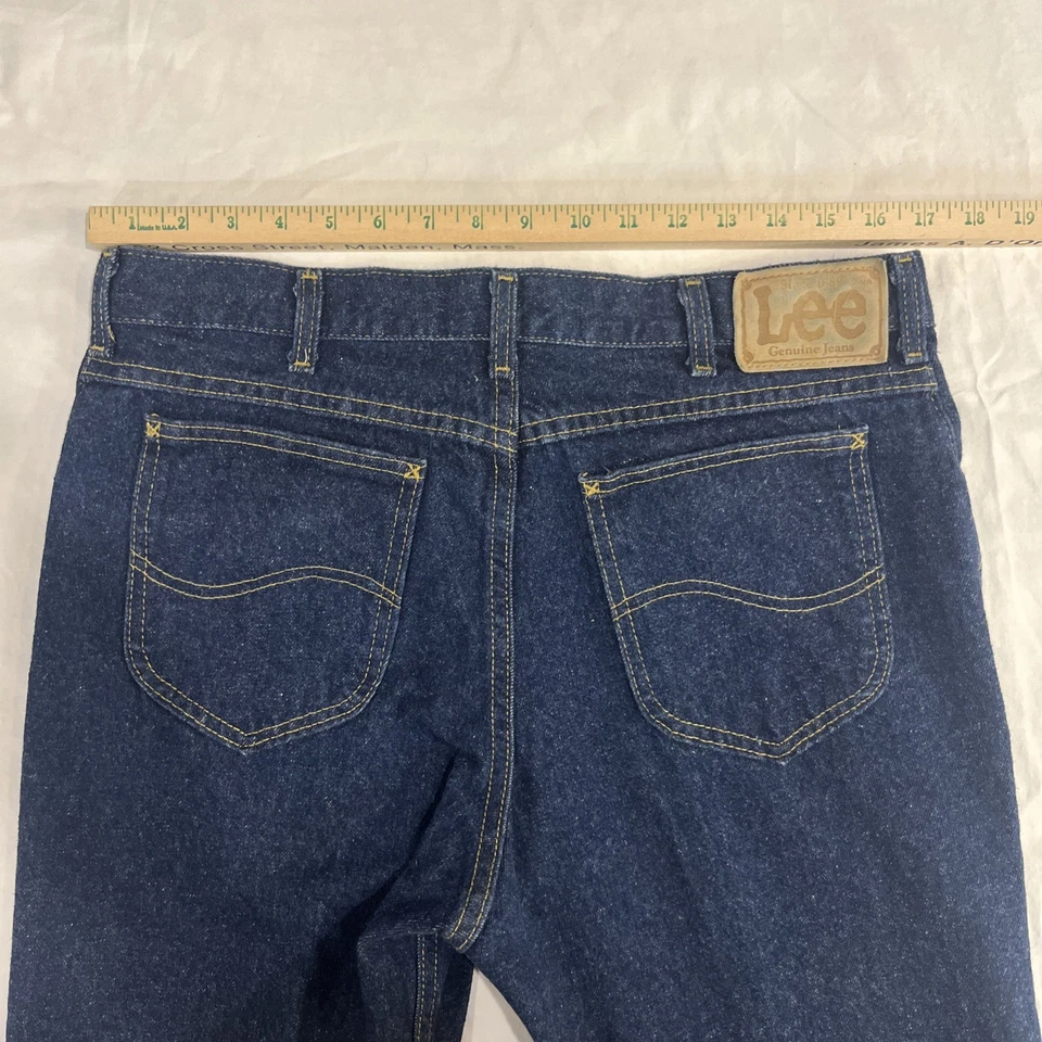 Jeans jeans vintage masculino Lee Riders dos anos 1980’s. União feita nos EUA. 100% algodão. - Imagem 3 de 4