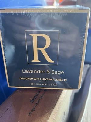 100% Soy Candle,  Rose Villa  9 oz ''Harry Styles  lavender & sage, new & sealed