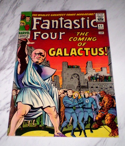 Fantastic Four #48 NM+ 9.6 WHITE pages 1966 Marvel 1st Silver Surfer & Galactus