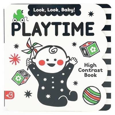 Look, Look, Baby! Playtime: Black and White High Contrast Tummy Time Book fo...