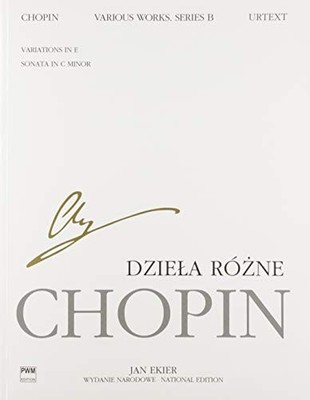 Chopin Frederic-Variations In E & Sonata In C (UK IMPORT) Book NEW