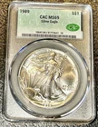 1989 Silver American Eagle $1 CAC MS69 1 oz .999 Fine with Bright Luster