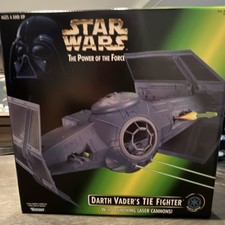 Kenner Star Wars Power of the Force Darth Vader TIE Fighter Ship 1996