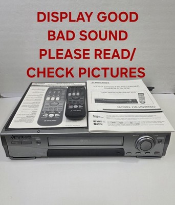 Mitsubishi HS-HD2000U D-VHS VCR High Definition Digital. READ ALL DESCRIPTION 