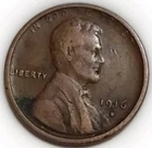 1916-S Lincoln Wheat Cent Fine Penny Semi-Key Date Fast Free Post