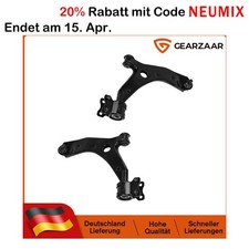 Querlenker Vorderachse kompatibel mit Mazda 3 Stufenheck BK 2-tlg Paar Schwarz