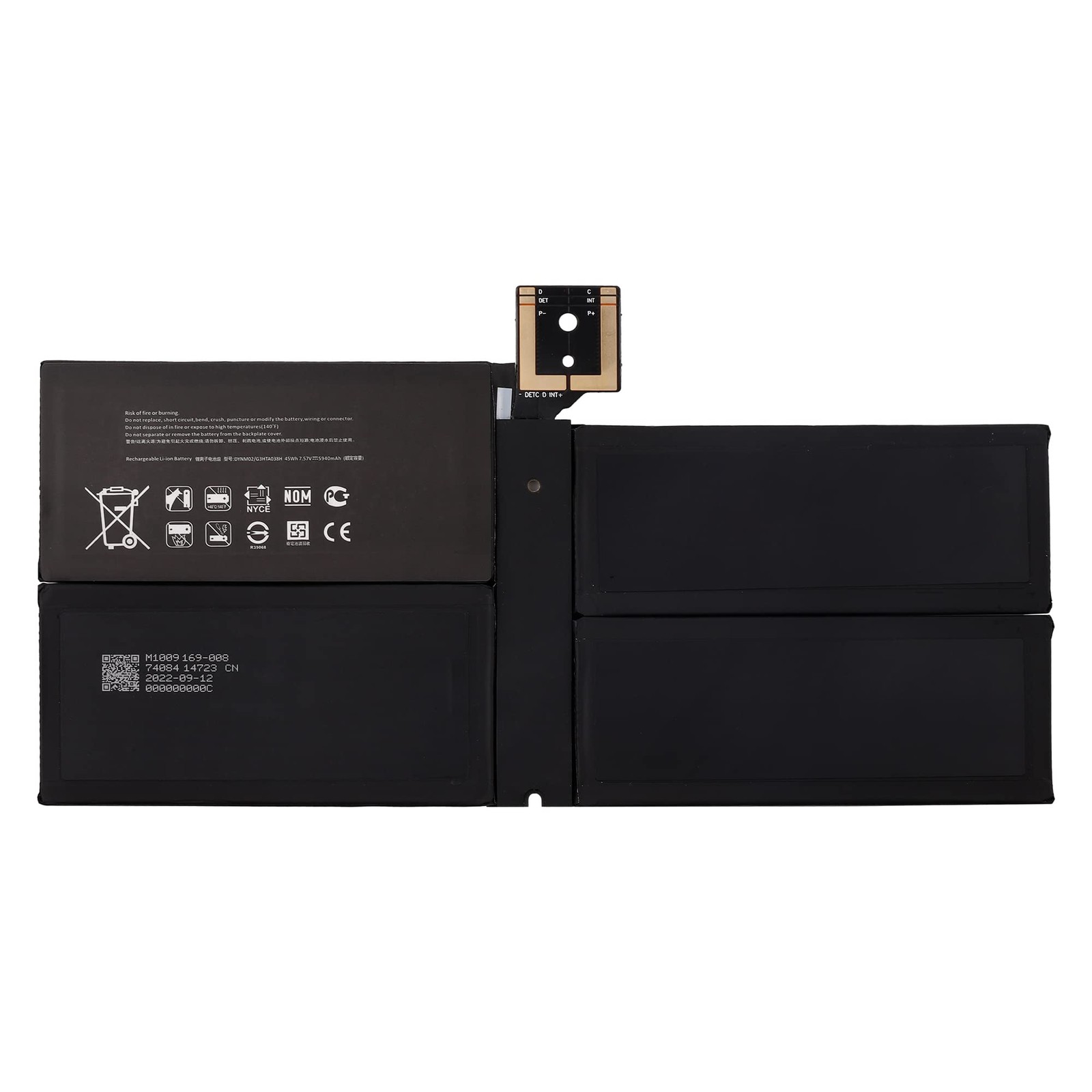 Vvsialeek G3HTA038H Batteria di ricambio compatibile per Microsoft Surface Pro 5