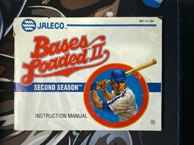 Bases Loaded II Nintendo NES Second Season Game Cartridge, Manual, & Cover